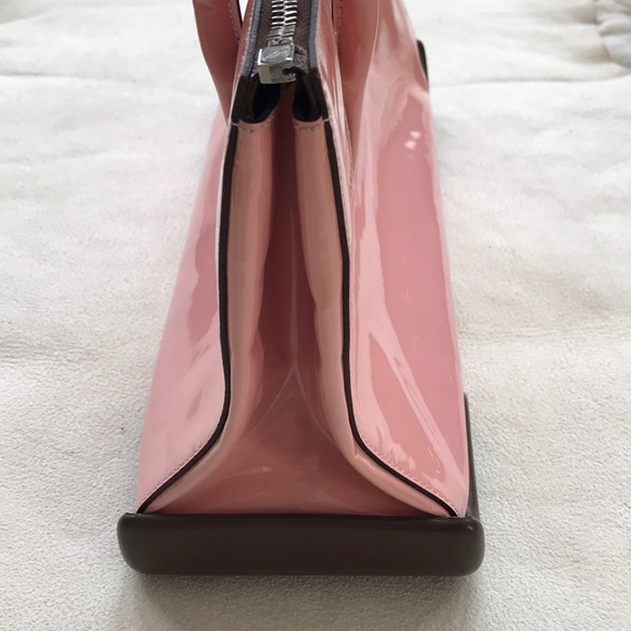Rare Prada Patent Leather Pink & Brown Bag - Picture 10 of 17